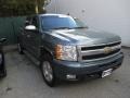 2011 Blue Granite Metallic Chevrolet Silverado 1500 LTZ Crew Cab 4x4  photo #3