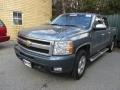 2011 Blue Granite Metallic Chevrolet Silverado 1500 LTZ Crew Cab 4x4  photo #4