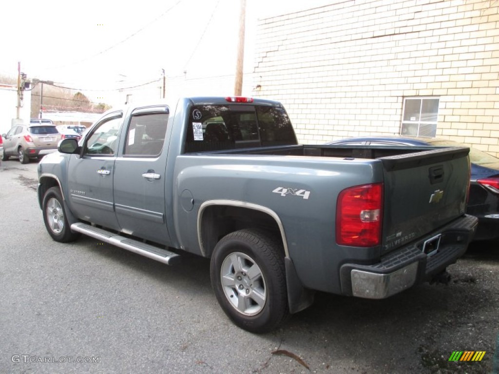 2011 Silverado 1500 LTZ Crew Cab 4x4 - Blue Granite Metallic / Dark Cashmere/Light Cashmere photo #5