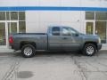 2011 Steel Green Metallic Chevrolet Silverado 1500 LT Extended Cab 4x4  photo #2