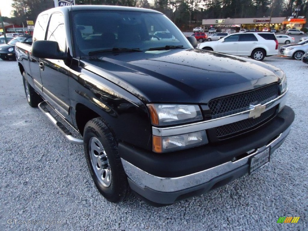 2005 Silverado 1500 Z71 Extended Cab 4x4 - Black / Medium Gray photo #3