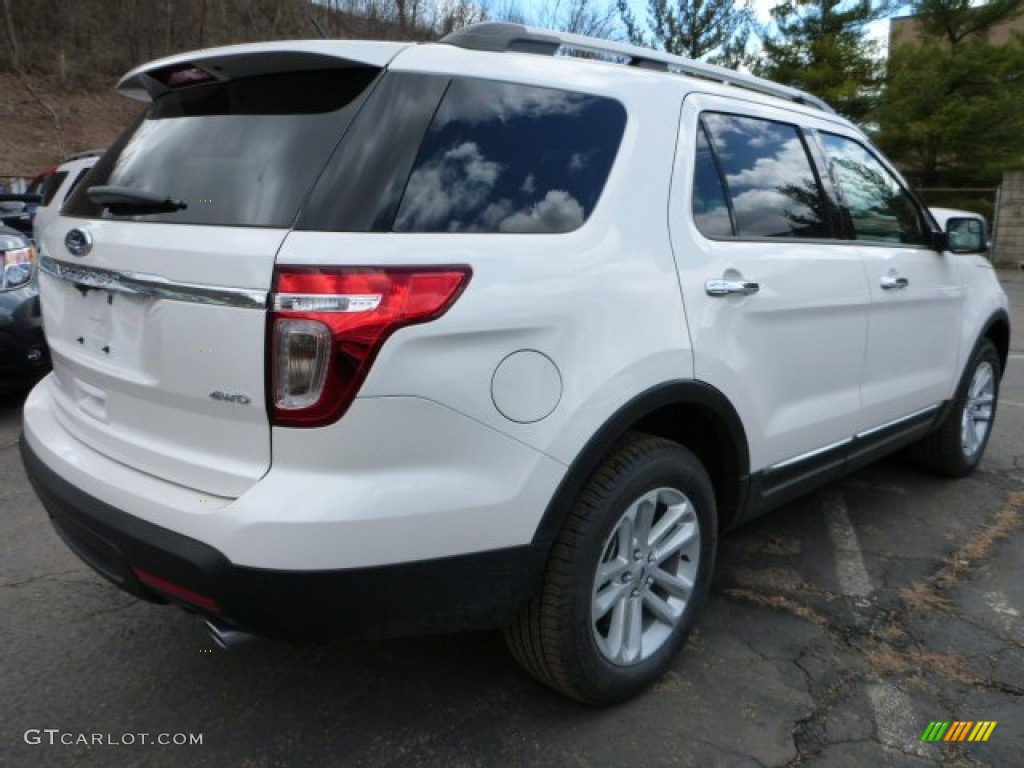 2015 Explorer XLT 4WD - White Platinum / Charcoal Black photo #2