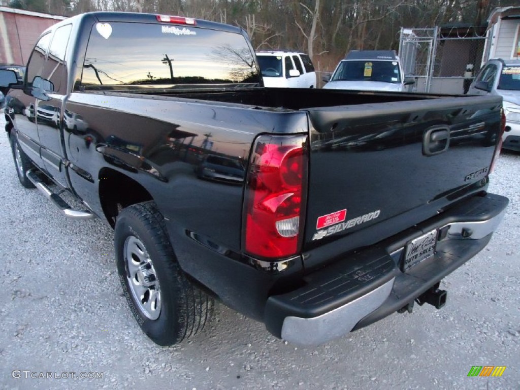 2005 Silverado 1500 Z71 Extended Cab 4x4 - Black / Medium Gray photo #7