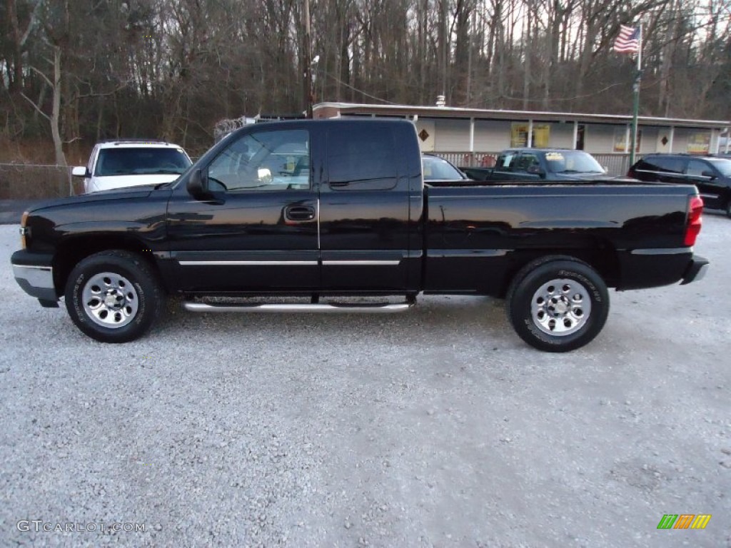 2005 Silverado 1500 Z71 Extended Cab 4x4 - Black / Medium Gray photo #8