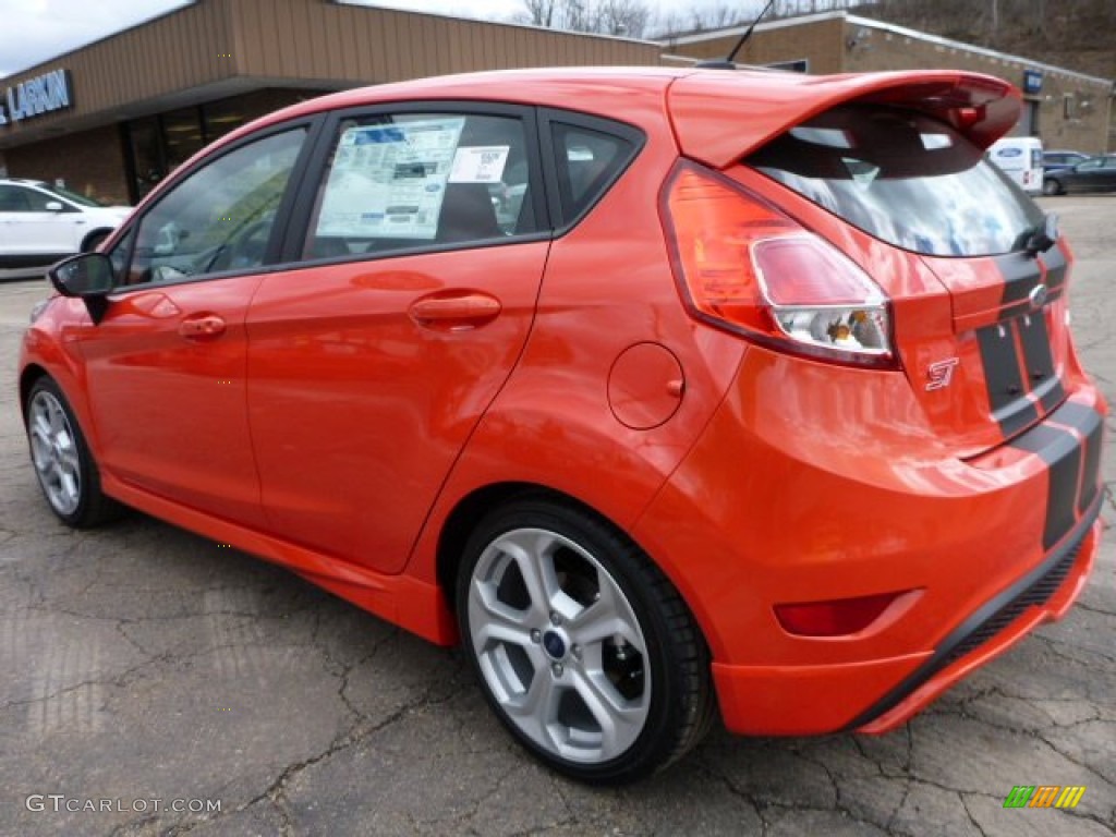 2015 Fiesta ST Hatchback - Molten Orange / ST Recaro Molten Orange photo #4