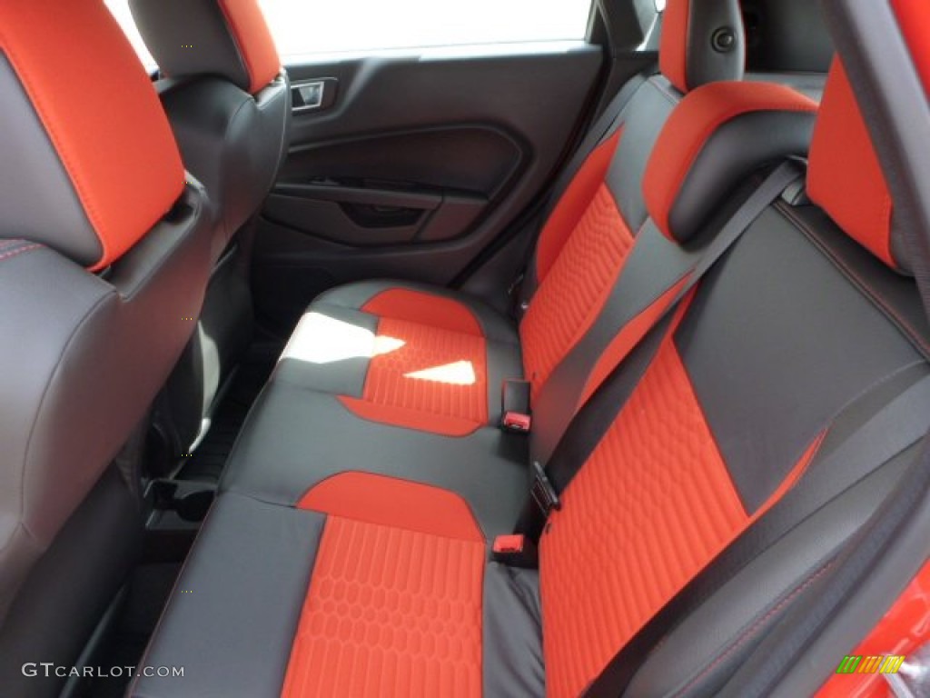 2015 Ford Fiesta ST Hatchback Rear Seat Photo #102646435