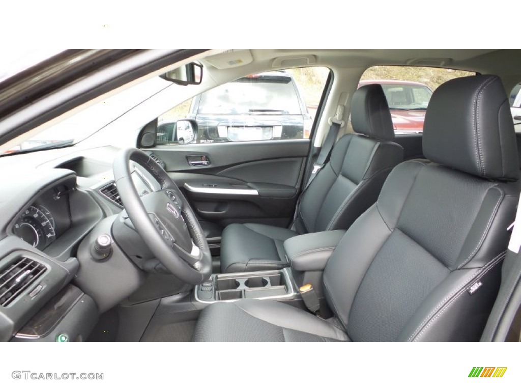 Black Interior 2015 Honda CR-V Touring AWD Photo #102647257