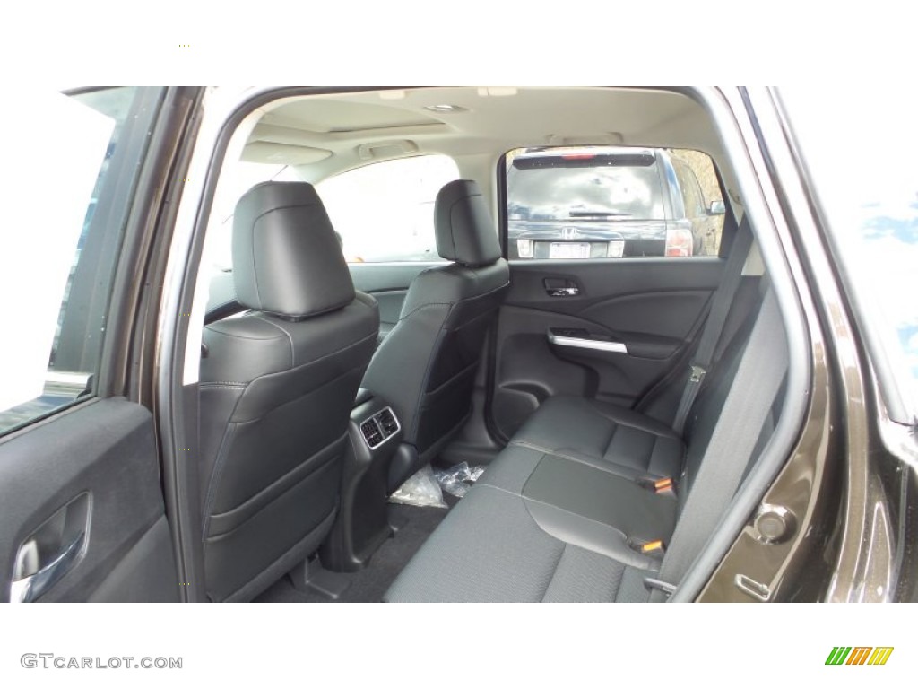 Black Interior 2015 Honda CR-V Touring AWD Photo #102647275