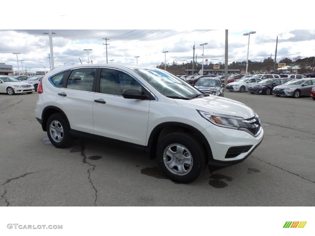 2015 CR-V LX AWD - White Diamond Pearl / Beige photo #8