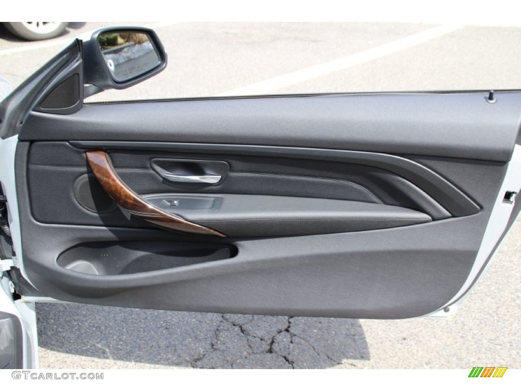 2015 BMW 4 Series 428i xDrive Coupe Black Door Panel Photo #102650821