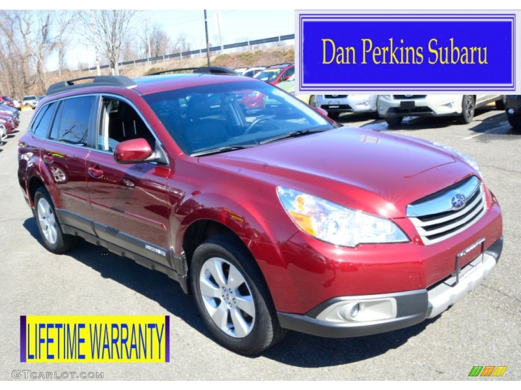 Ruby Red Pearl Subaru Outback