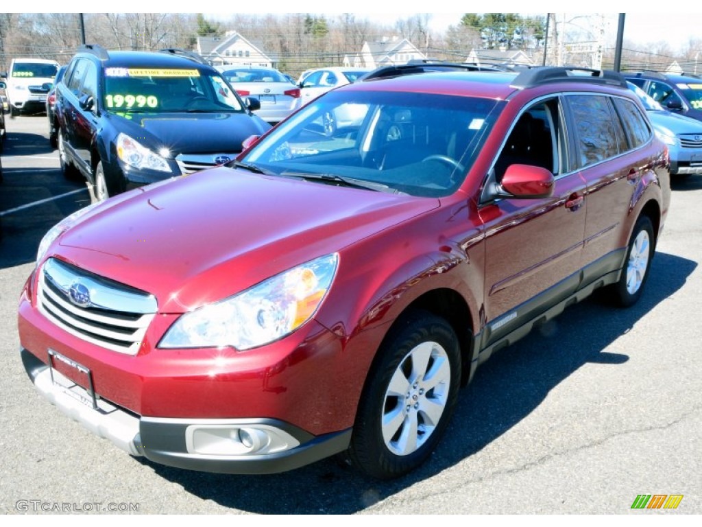 Ruby Red Pearl 2012 Subaru Outback 2.5i Limited Exterior Photo #102651136
