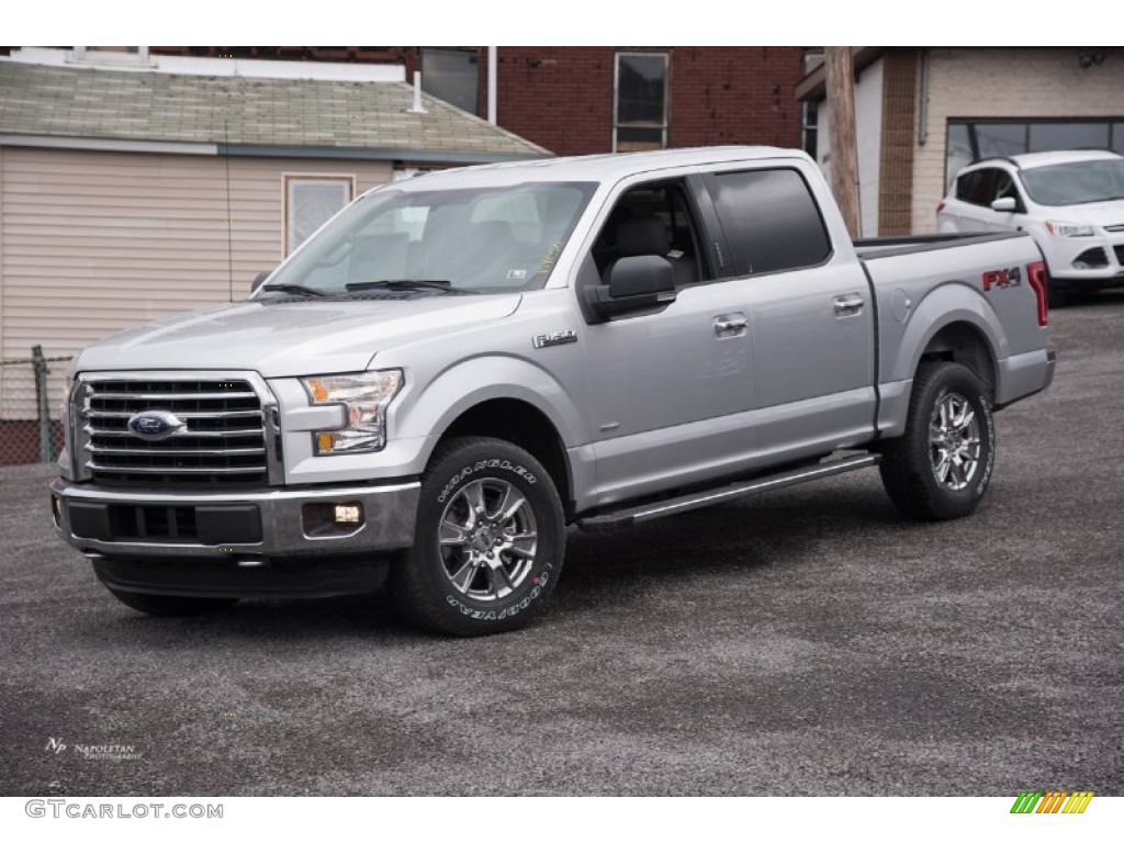 Ingot Silver Metallic 2015 Ford F150 XLT SuperCrew 4x4 Exterior Photo #102651298