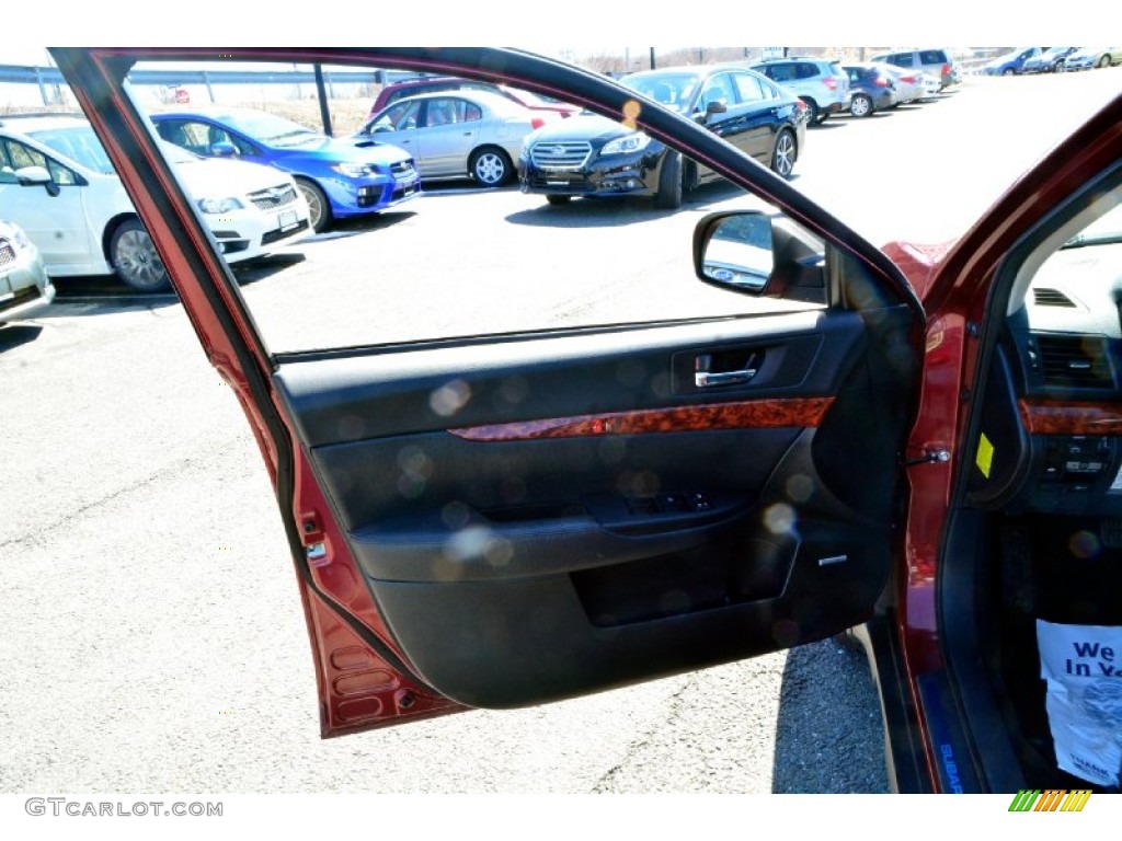 2012 Outback 2.5i Limited - Ruby Red Pearl / Off Black photo #16