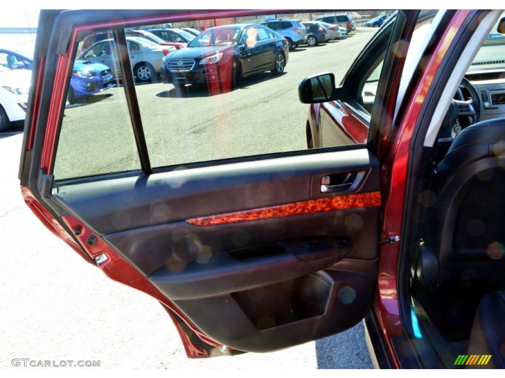 2012 Outback 2.5i Limited - Ruby Red Pearl / Off Black photo #17