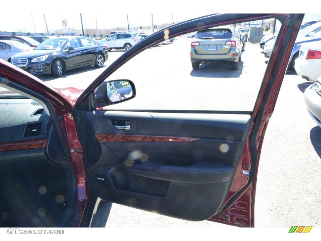 2012 Outback 2.5i Limited - Ruby Red Pearl / Off Black photo #19