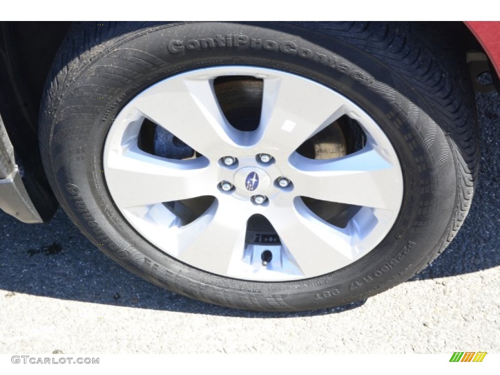 2012 Outback 2.5i Limited - Ruby Red Pearl / Off Black photo #20