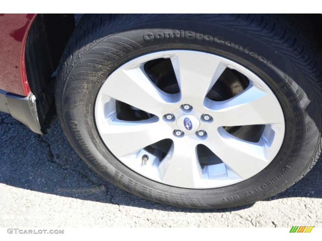 2012 Outback 2.5i Limited - Ruby Red Pearl / Off Black photo #21