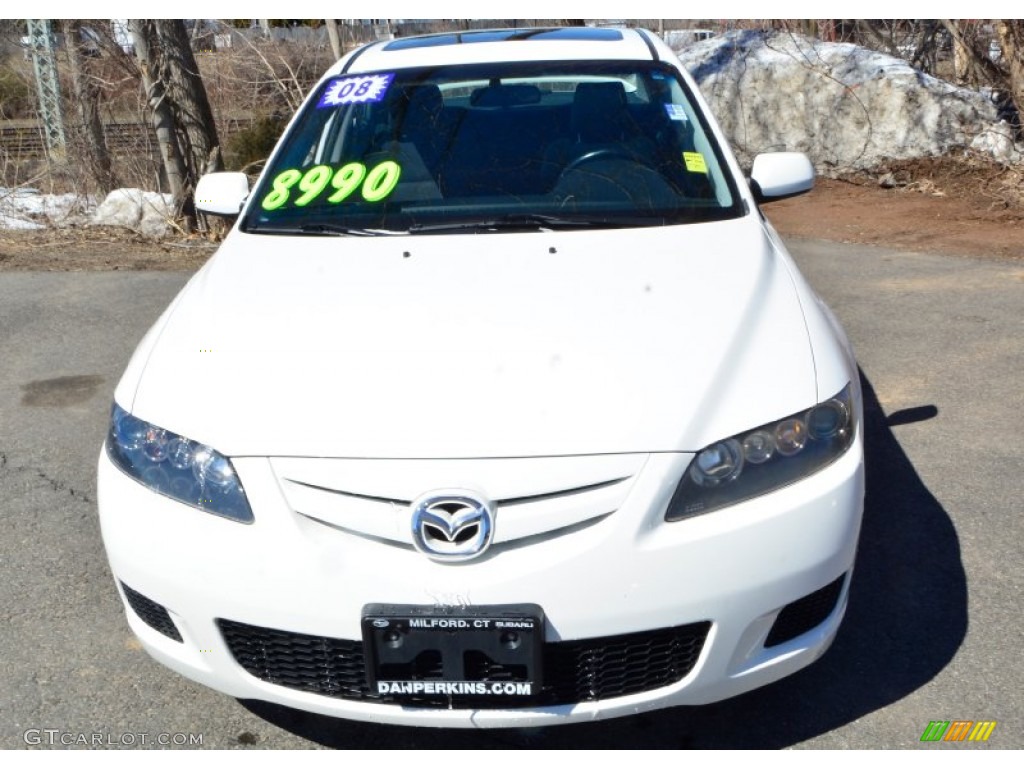 2008 MAZDA6 i Sport Sedan - Performance White / Black photo #2