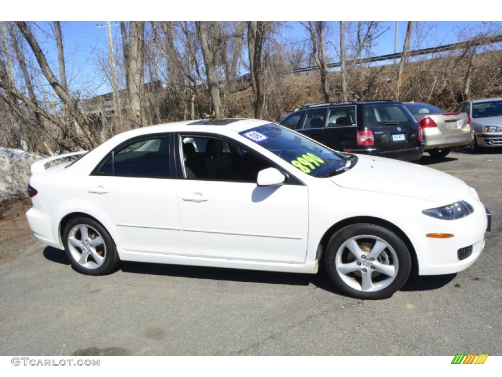 2008 MAZDA6 i Sport Sedan - Performance White / Black photo #4