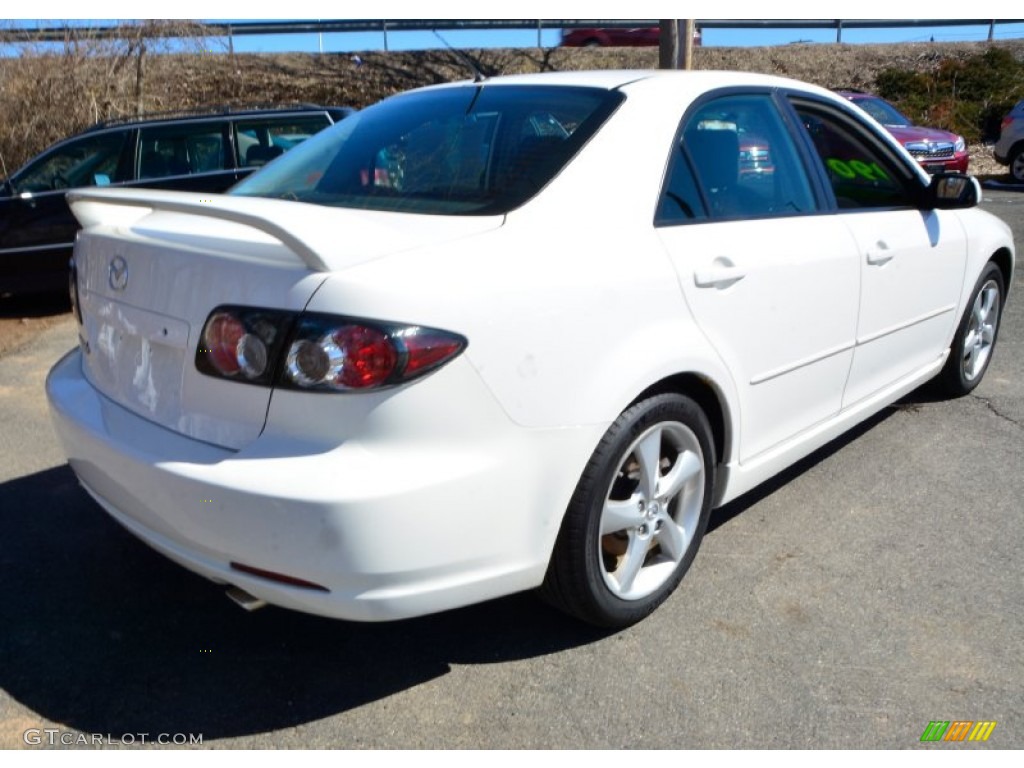 2008 MAZDA6 i Sport Sedan - Performance White / Black photo #6