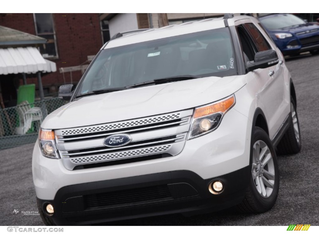 2015 Explorer XLT 4WD - White Platinum / Charcoal Black photo #2