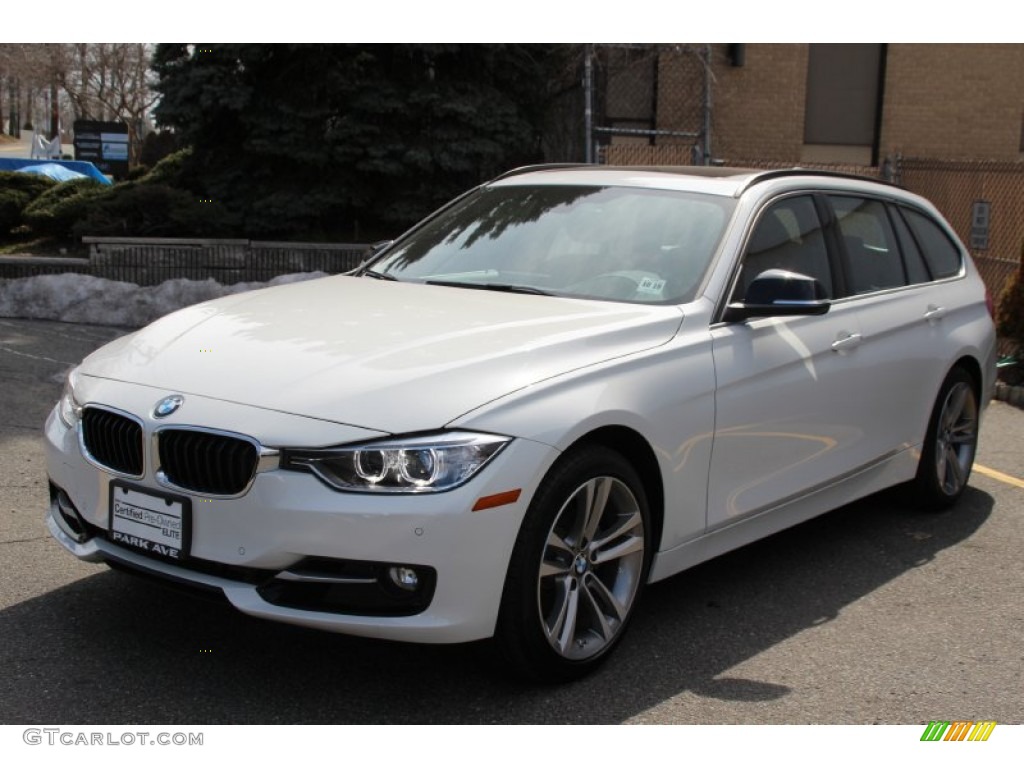 2015 3 Series 328i xDrive Sports Wagon - Alpine White / Black photo #6