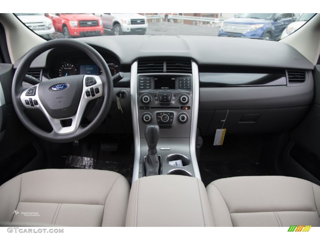 2014 Ford Edge SE AWD Medium Light Stone Dashboard Photo #102654460