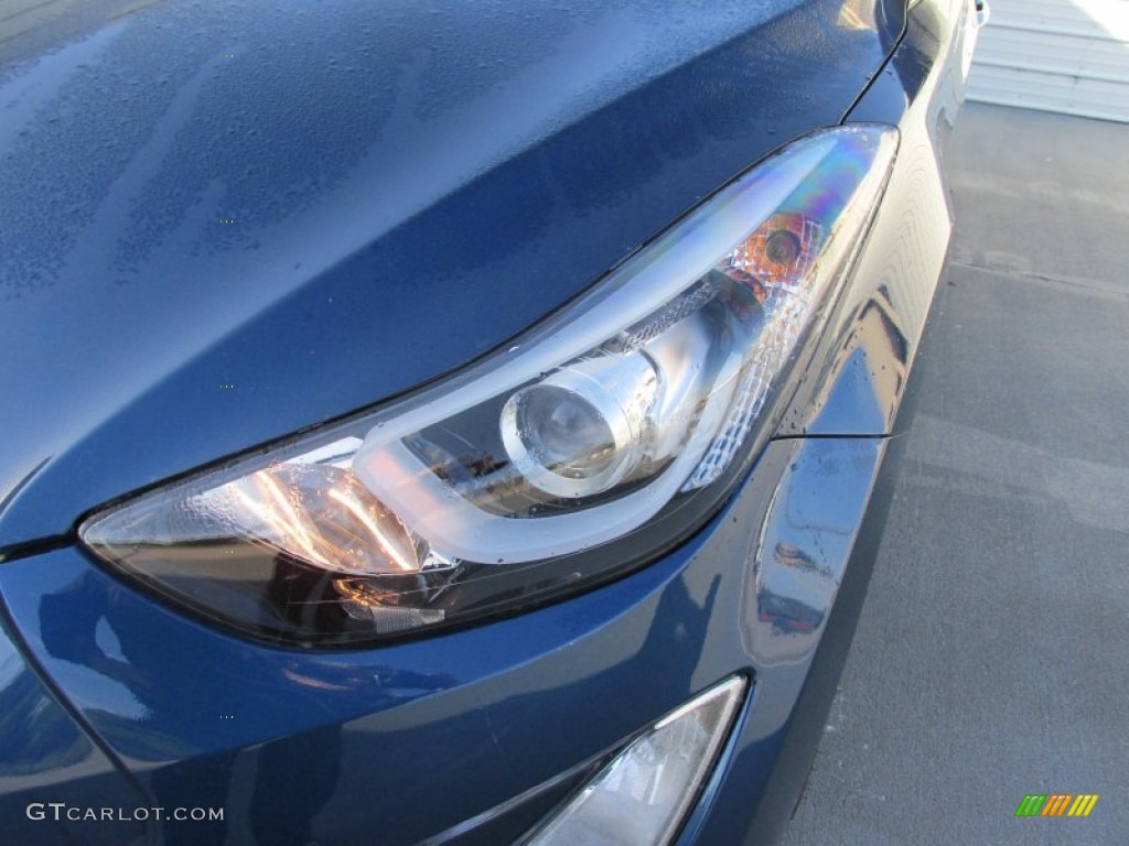 2015 Elantra Limited Sedan - Windy Sea Blue / Gray photo #9