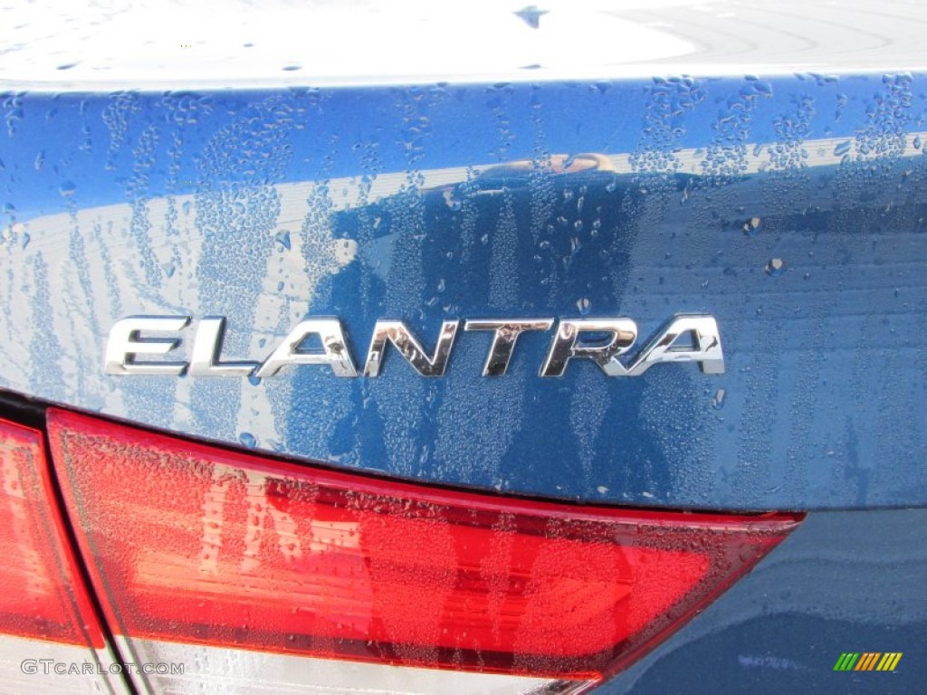 2015 Elantra Limited Sedan - Windy Sea Blue / Gray photo #14