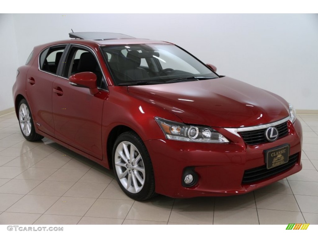 2013 CT 200h Hybrid - Matador Red Mica / Black photo #1