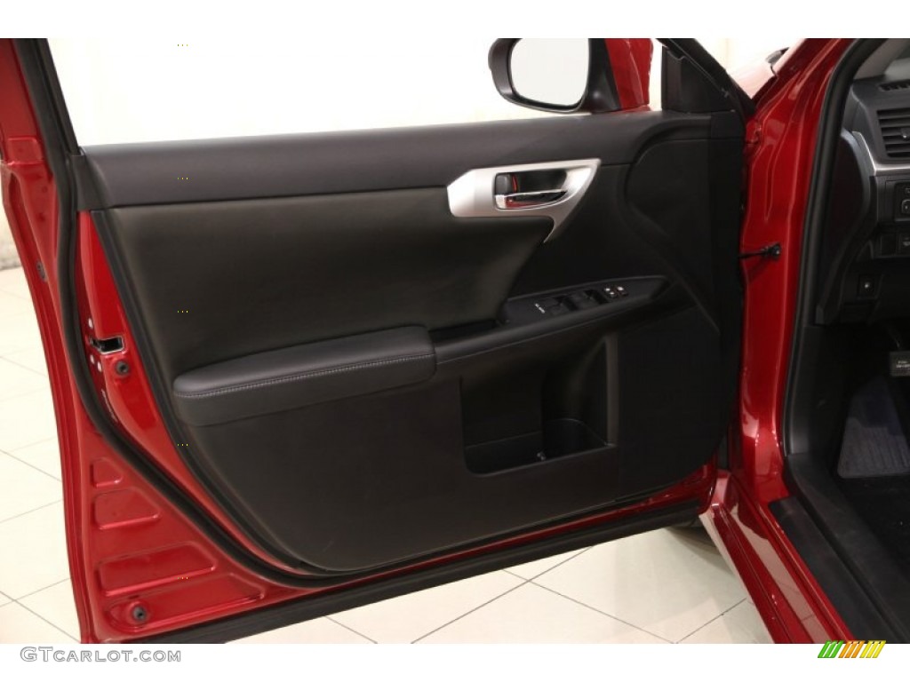 2013 Lexus CT 200h Hybrid Black Door Panel Photo #102655012