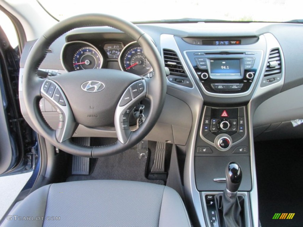 2015 Elantra Limited Sedan - Windy Sea Blue / Gray photo #25