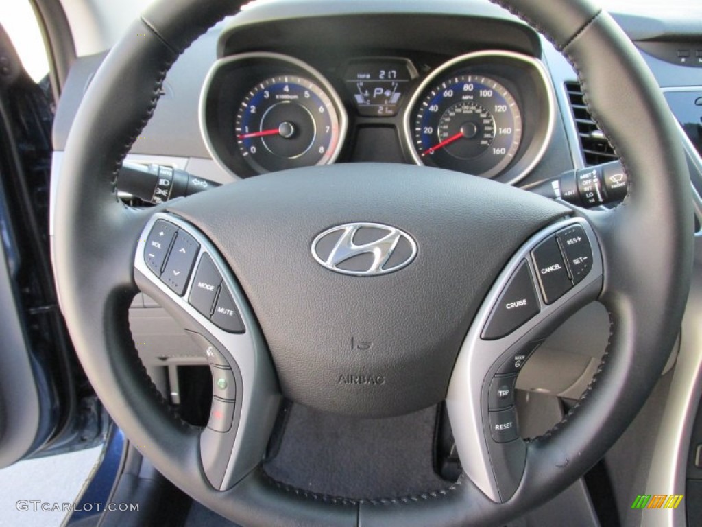 2015 Elantra Limited Sedan - Windy Sea Blue / Gray photo #30