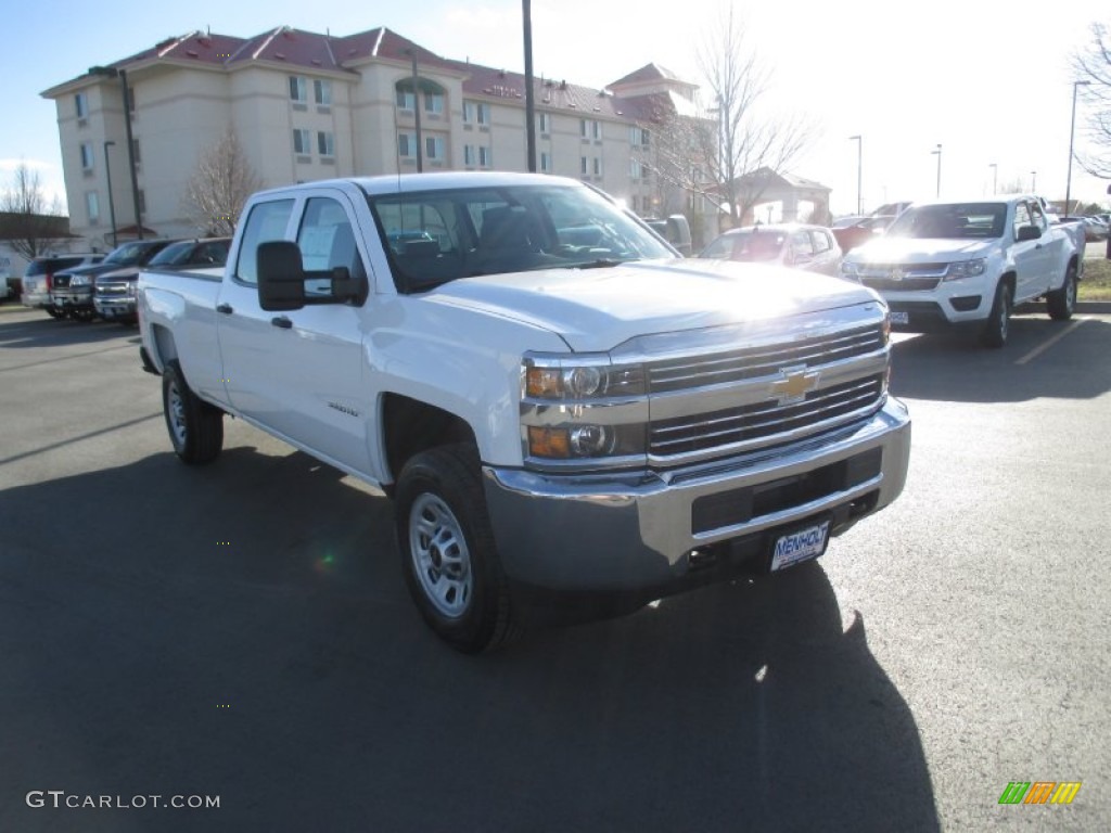 2015 Silverado 3500HD WT Crew Cab 4x4 - Summit White / Jet Black/Dark Ash photo #1