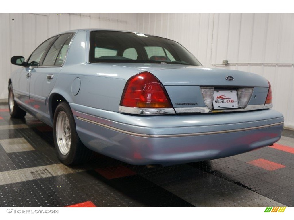 2001 Crown Victoria LX - Light Blue Metallic / Dark Charcoal photo #10