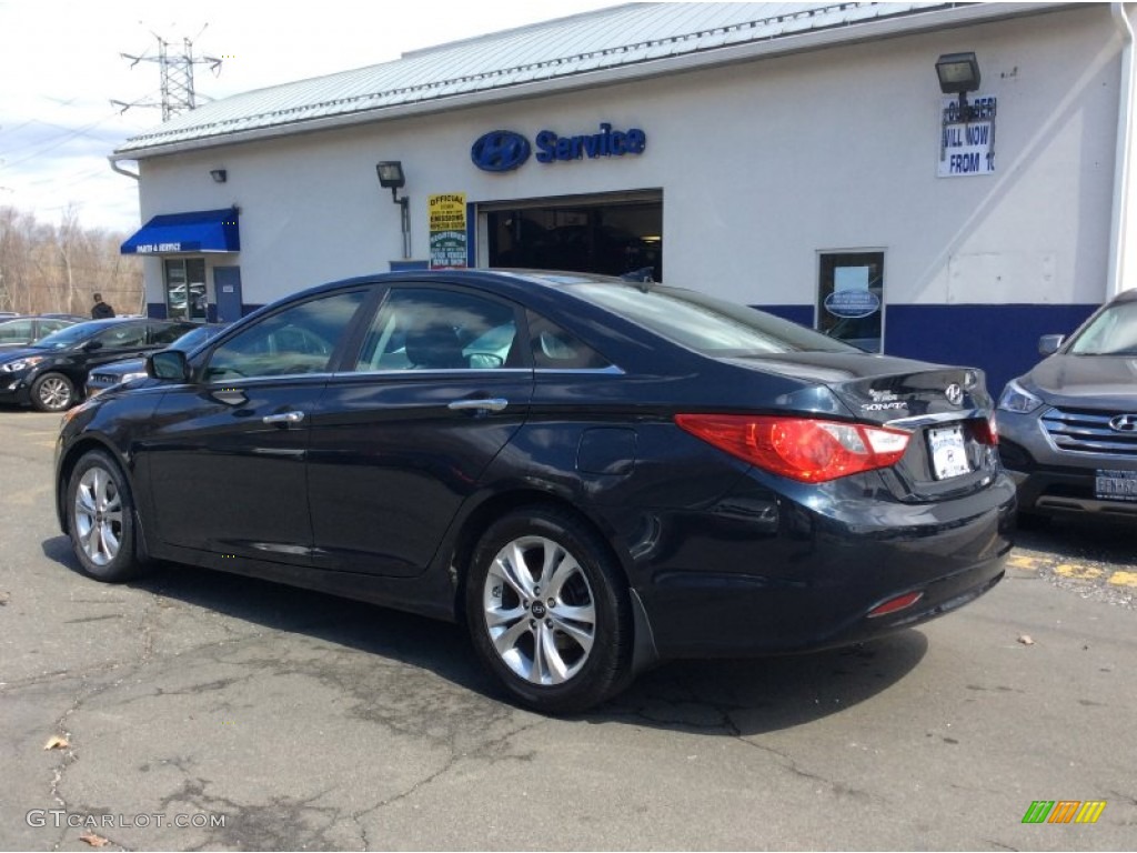 2012 Sonata Limited - Pacific Blue Pearl / Gray photo #6