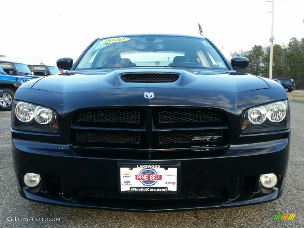 2010 Charger SRT8 - Brilliant Black Crystal Pearl / Dark Slate Gray photo #2