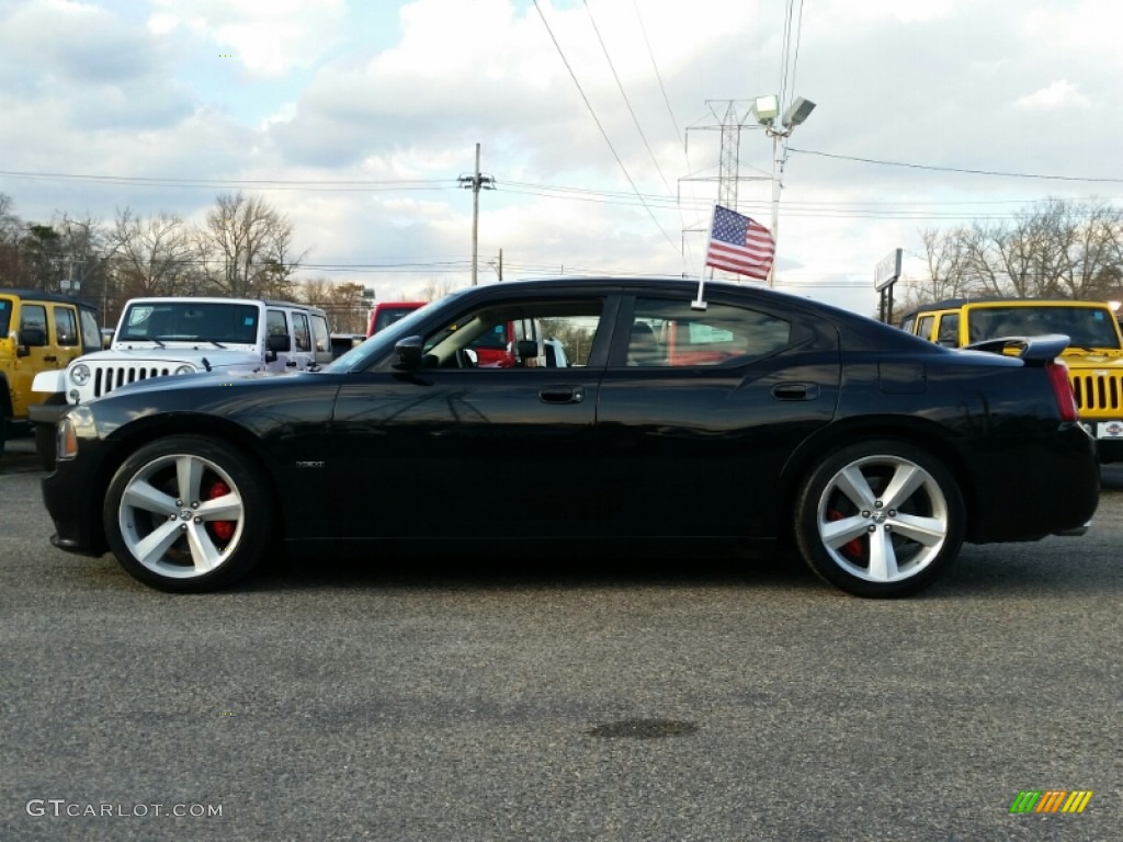 2010 Charger SRT8 - Brilliant Black Crystal Pearl / Dark Slate Gray photo #3