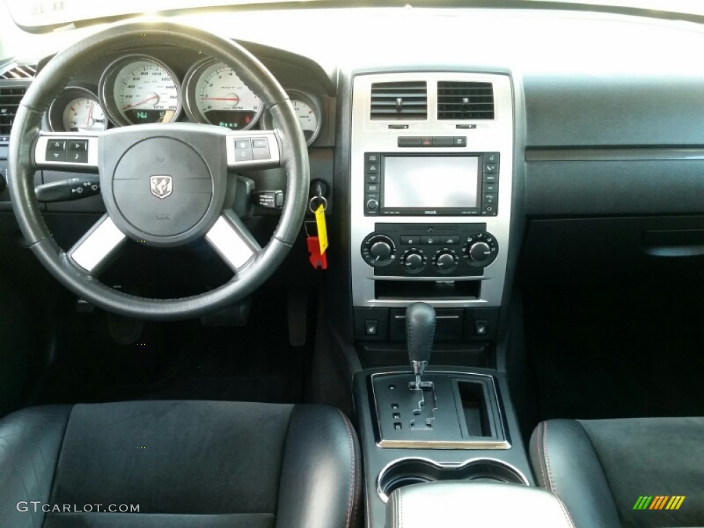 2010 Charger SRT8 - Brilliant Black Crystal Pearl / Dark Slate Gray photo #14