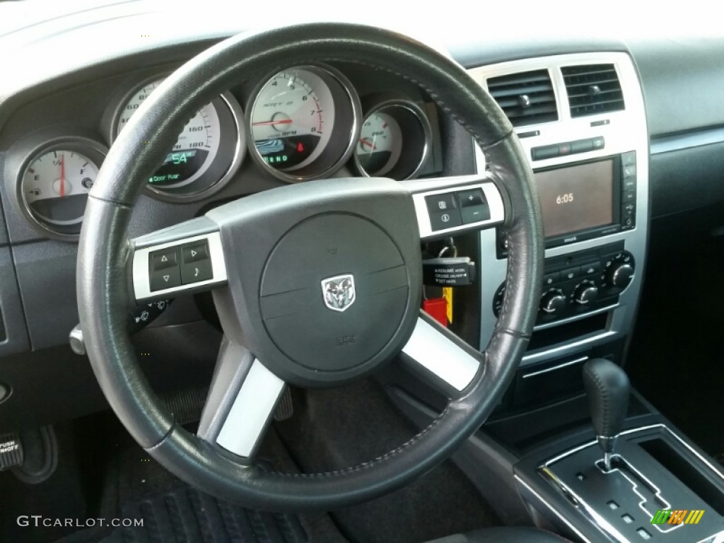 2010 Charger SRT8 - Brilliant Black Crystal Pearl / Dark Slate Gray photo #17