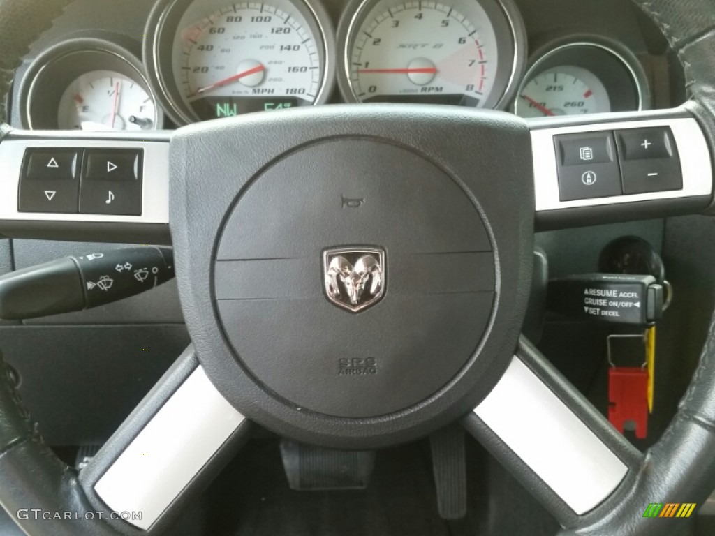 2010 Charger SRT8 - Brilliant Black Crystal Pearl / Dark Slate Gray photo #18