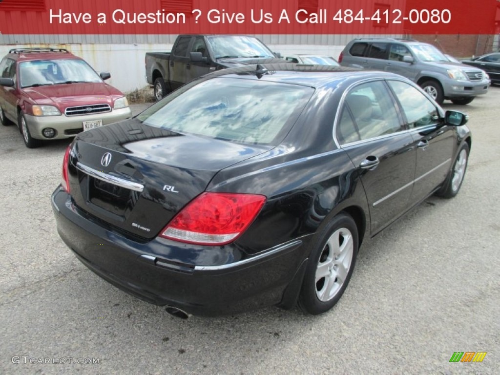 2005 RL 3.5 AWD Sedan - Nighthawk Black Pearl / Parchment photo #3