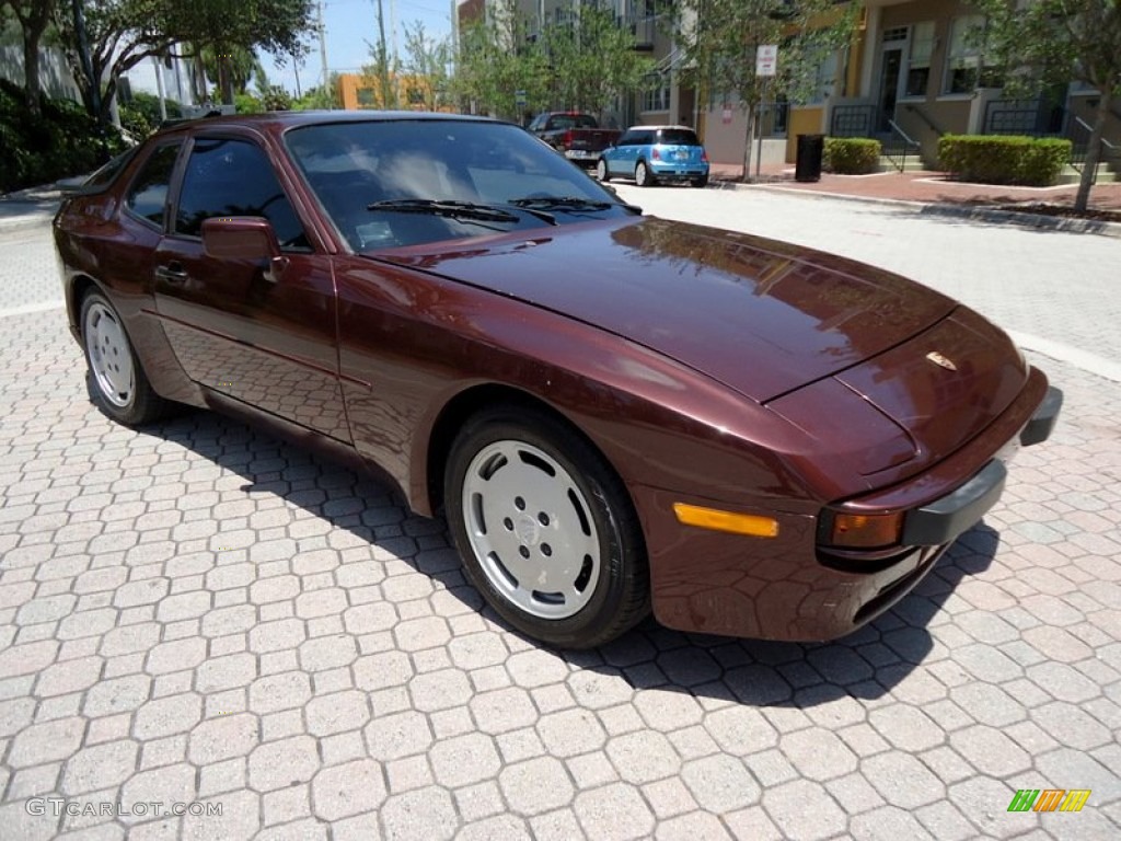 Mahogany Brown Metallic 1987 Porsche 944 Standard 944 Model Exterior Photo #102659413