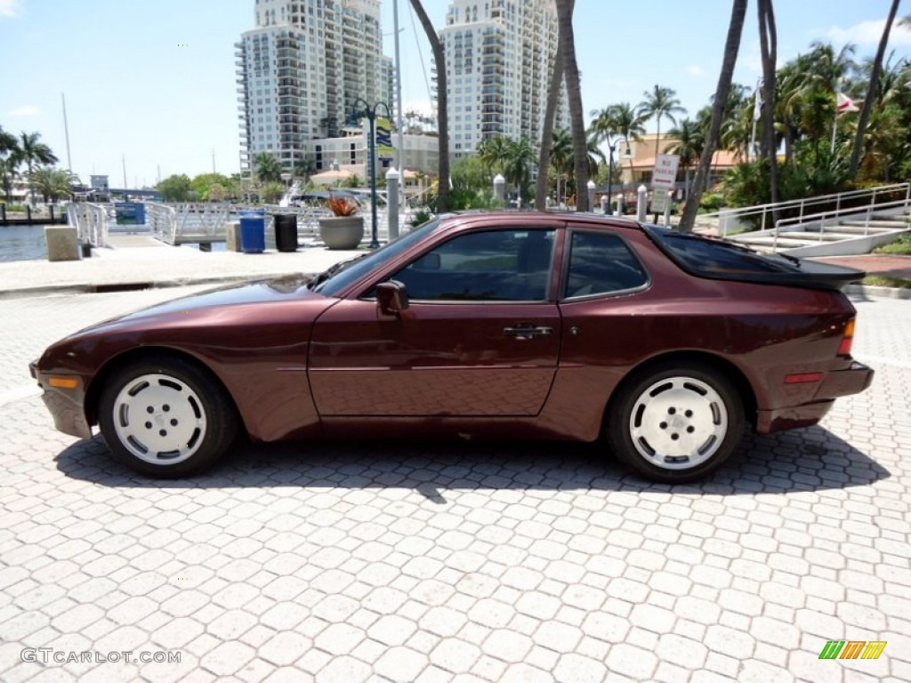 Mahogany Brown Metallic 1987 Porsche 944 Standard 944 Model Exterior Photo #102659587