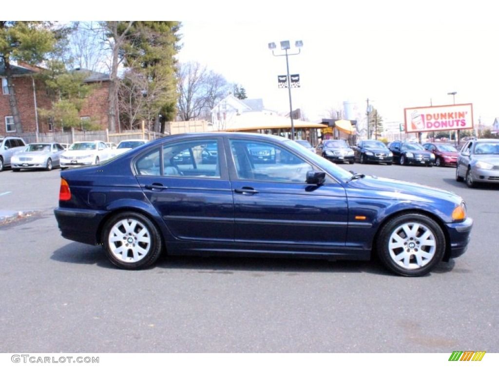 2000 3 Series 323i Sedan - Orient Blue Metallic / Sand photo #10