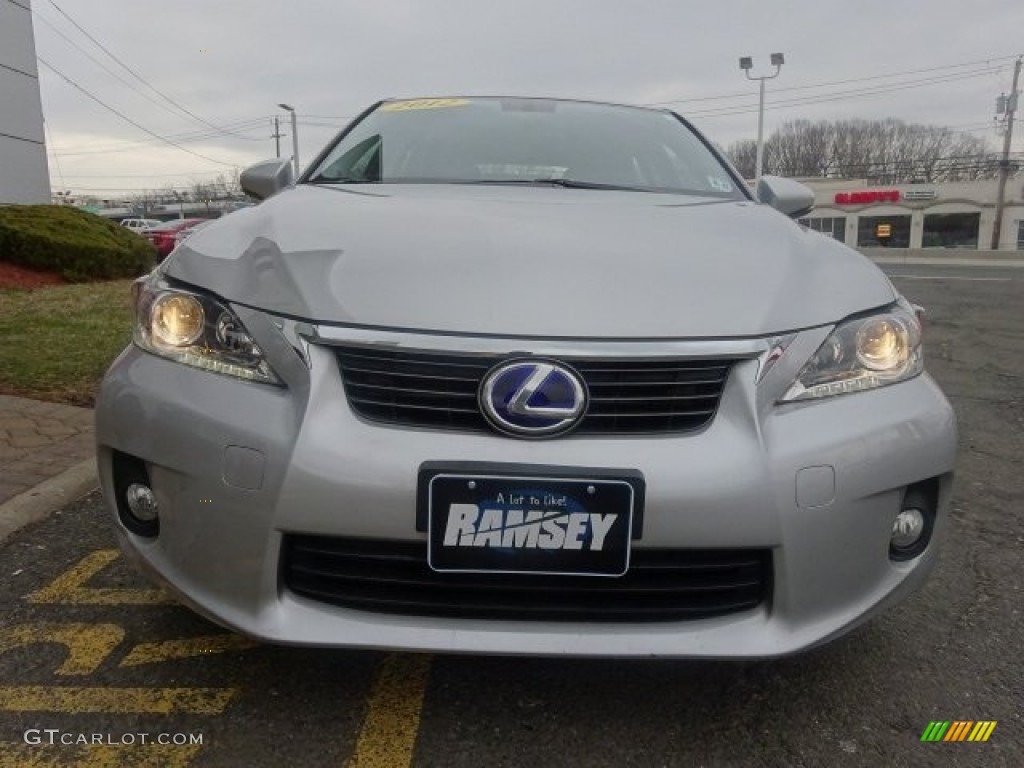 2012 CT 200h Hybrid Premium - Tungsten Silver Pearl / Black photo #2