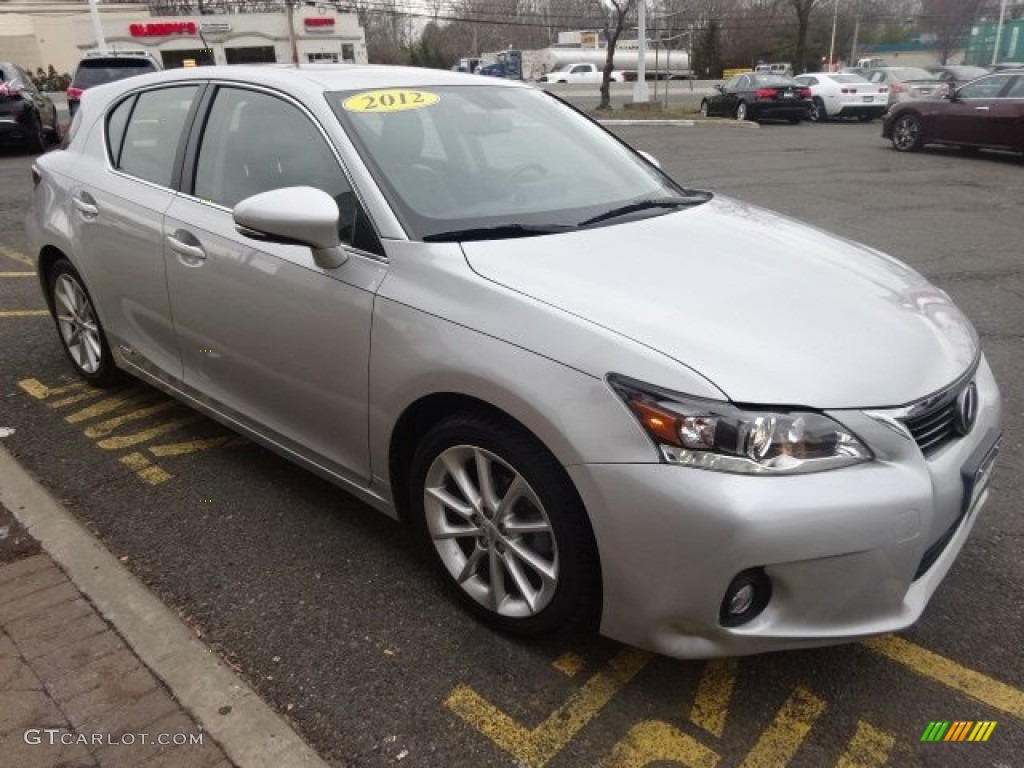 2012 CT 200h Hybrid Premium - Tungsten Silver Pearl / Black photo #3