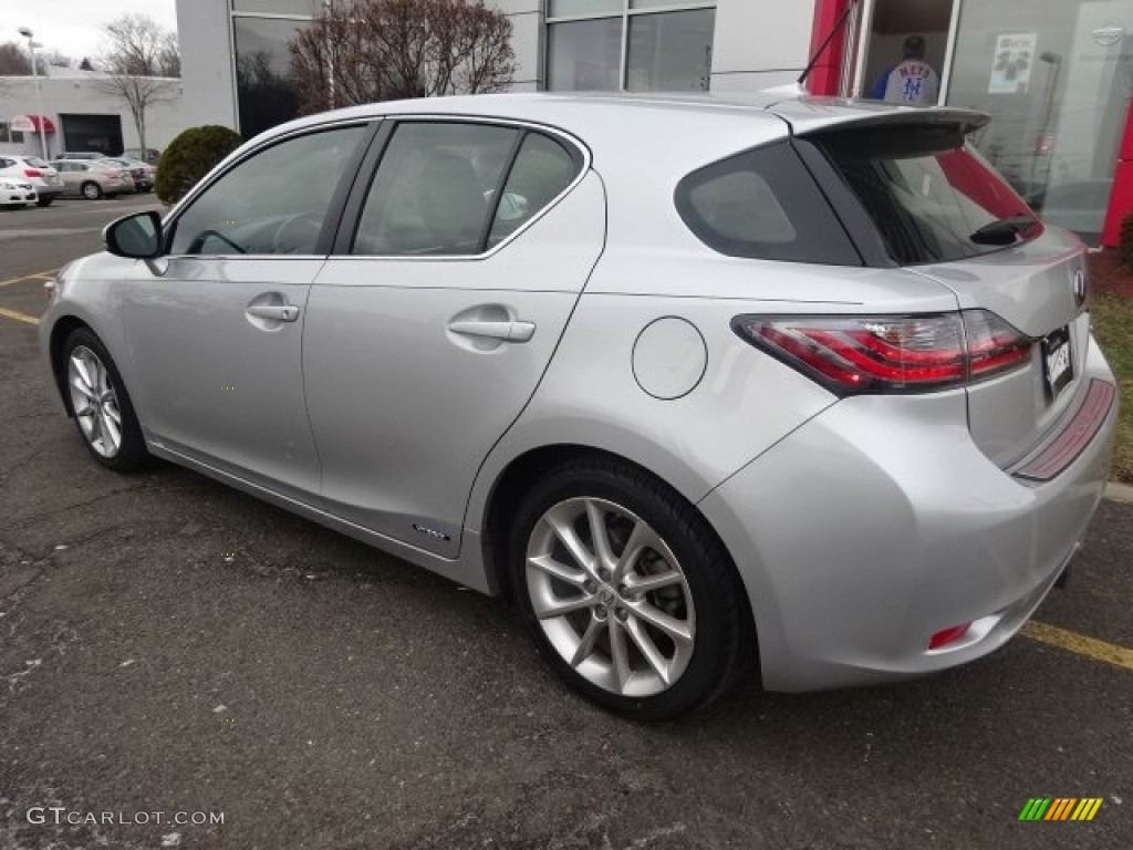 2012 CT 200h Hybrid Premium - Tungsten Silver Pearl / Black photo #7