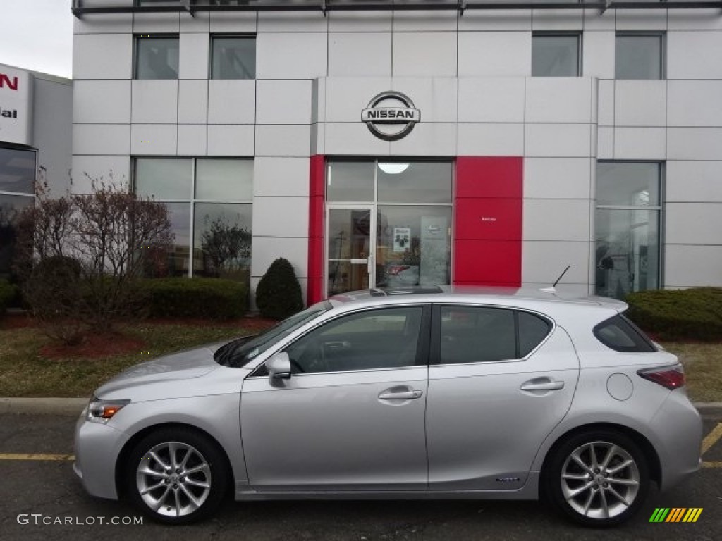 2012 CT 200h Hybrid Premium - Tungsten Silver Pearl / Black photo #8